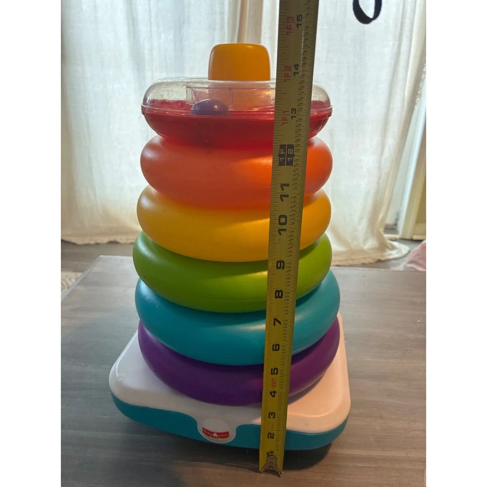 Fisher Price Giant Rock-a-Stack Large 15 Inch Stacking Rings Baby Toy GJW15